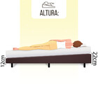 Cama Box Casal Anti Refluxo Marrom Inclinada 138x188cm Bf Col