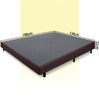 Cama Box Casal Anti Refluxo Marrom Inclinada 138x188cm Bf Col