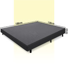 Cama Box Casal Anti Refluxo Preto Inclinada 138x188cm Bf Colc