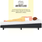 Cama Box Casal Anti Refluxo Preto Inclinada 138x188cm Bf Colc