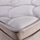 Cama Box Casal Áquila Com Colchão Casal Molas Verticóil Bege