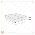 Cama Box Casal Bipartido 138cm Preto