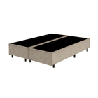 Cama Box Casal Bipartido Bege  Suede 40x138x188 - F A Elegante