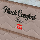 Cama Box Casal Black Confort Luxo - Pelmex - Branco / Preto /