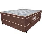 Cama Box Casal Bourbon – Pelmex - Marrom / Branco / Mel