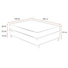 Cama Box Casal Branca + Colchão De Molas Ensacadas - Plumatex