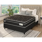 Cama Box Casal C/ Colchão Smart Sonata D70 De Molas Verticoil
