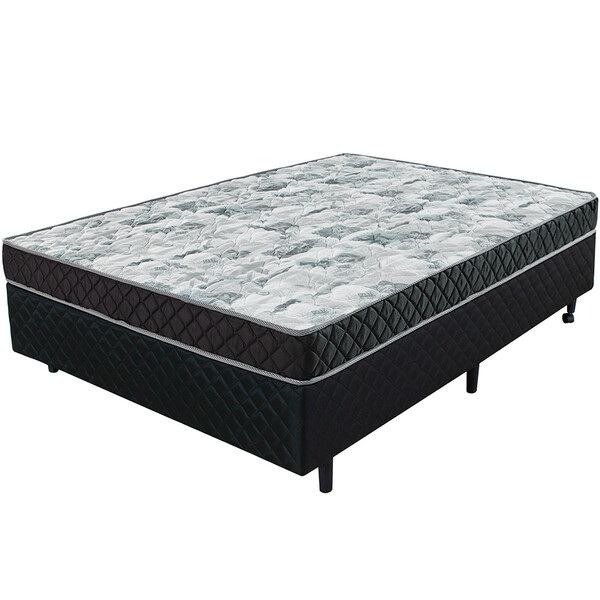 Cama Box Casal Colchão Com Espuma D28 138x188x48cm Bf Colchões