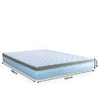 Cama Box Casal Colchão Com Molas Ensacadas 138x188x60cm Dunas