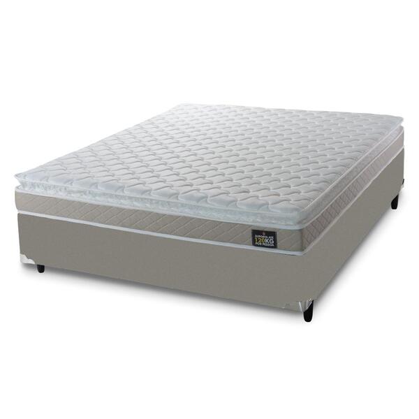 Cama Box Casal Colchão De Espuma D33 Millenium Pillow Top 138