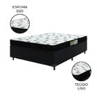 Cama Box Casal Colchão Espuma 138x188x50cm Polar Branco / Pre