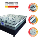 Cama Box Casal Colchão Espuma D33 Fort 138x188x59cm Gazin  -