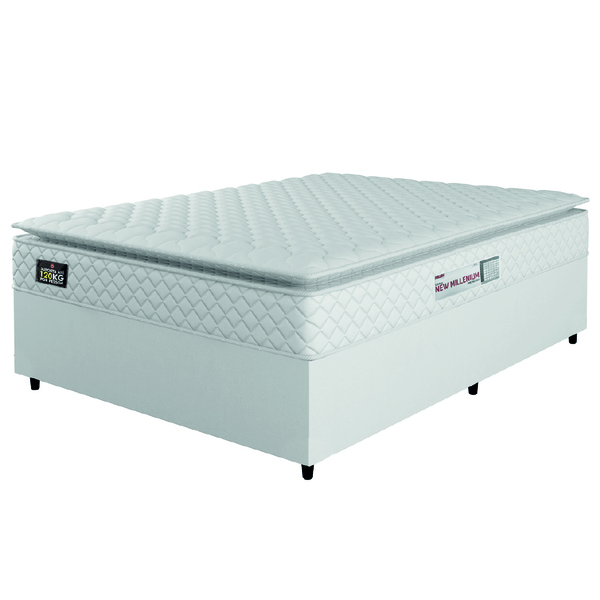 Cama Box Casal Colchão Espuma D33 Pillow Top New Millenium 13