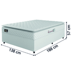 Cama Box Casal Colchão Espuma D33 Pillow Top New Millenium 13