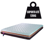 Cama Box Casal Colchão Espuma D33 Pillow Top Nobre 138x188x60