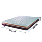 Cama Box Casal Colchão Espuma D33 Pillow Top Nobre 138x188x60