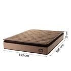 Cama Box Casal Colchão Espuma D33 Pillow Top Van Gogh 138x188