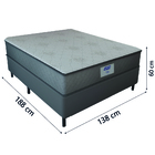 Cama Box Casal Colchão Gazin Com Molas Ensacadas Vibe 138x188