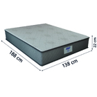 Cama Box Casal Colchão Gazin Com Molas Ensacadas Vibe 138x188