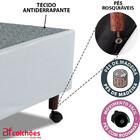 Cama Box Casal Colchão Mola Ensacada E Pillow Top De Espuma V