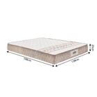 Cama Box Casal Colchão Molas 138x188x58cm Vibe Gazin Marrom /