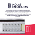 Cama Box Casal Colchão Molas Ensacadas Com Pillow Top Extra C