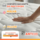Cama Box Casal Colchão Molas Ensacadas Granville Com Pillow P