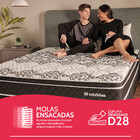 Cama Box Casal Colchão Molas Ensacadas Pillow 138x188x57cm Bf