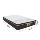 Cama Box Casal Colchão Molas Ensacadas Rubi Gazin 138x188x70c