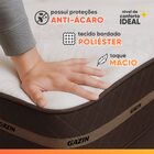 Cama Box Casal Colchão Molas Flora Marrom / Branco 138x188x60