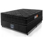 Cama Box Casal Colchão OrtoFirm Black + Box 138x188x71 Double