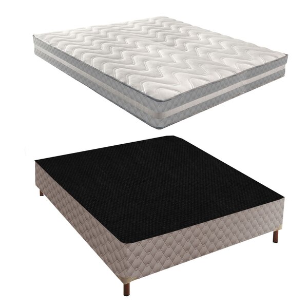 Cama Box Casal Com Colchão D33 Quality Duoface 26x138x188cm E