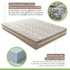 Cama Box Casal Com Colchão D33 Quality Plus Duoface 20x138x18