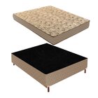 Cama Box Casal Com Colchão D33 Unique Duoface 18x138x188cm E