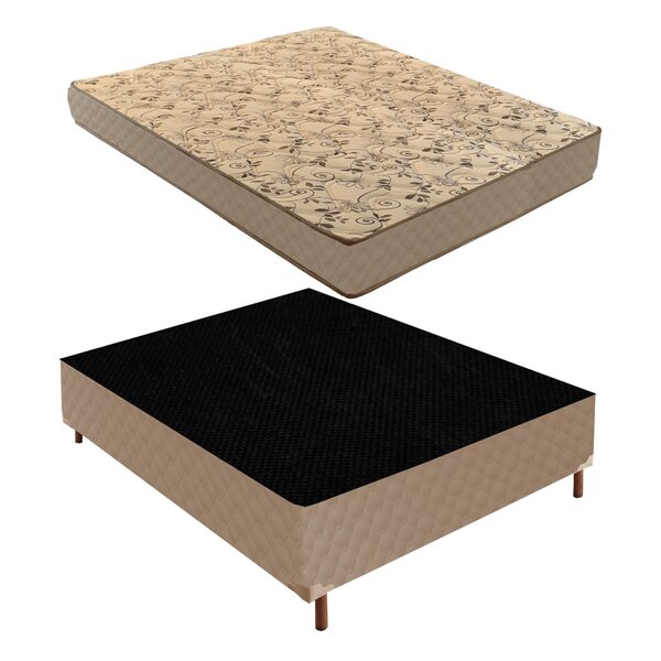 Cama Box Casal Com Colchão D33 Unique Duoface 18x138x188cm E