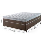 Cama Box Casal Com Colchão Molas Fio Contínuo 70x188x138cm Co