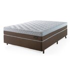 Cama Box Casal Com Colchão Molas Fio Contínuo 70x188x138cm Co