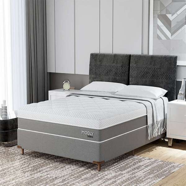 Cama Box Casal Com Colchão Sublime Mola Ensacada E Espuma Vis