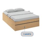 Cama Box Casal Com Gavetao Móveis Castro Angelin Chamapanhe