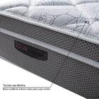 Cama Box Casal Confortare Com Molas Ensacadas 138x188x65-cinza