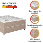 Cama Box Casal Conjugada Ortopédico Alpha Espuma 138x188x52cm