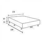 Cama Box Casal Conjugado Ortopédico Espuma D28 Verona 40x138x