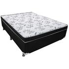 Cama Box Casal Conjugado Platinum (138x188x58cm) Preto