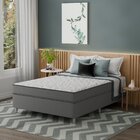 Cama Box Casal D45 Of 1,38x188x0,42 Cinza/branco