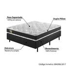 Cama Box Casal Duofy Com Molas Ensacadas 138x188x66 - Preto/b