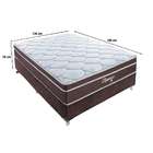 Cama Box Casal Elegance Com Colchão Casal Molas Verticóil Mar