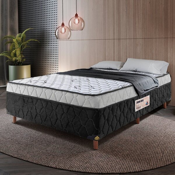 Cama Box Casal Espuma D-28 100% Poliéster 138x57cm Sonnus Amé