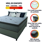 Cama Box Casal Gazin Colchão Molas Ensacadas Pillow Top Napol