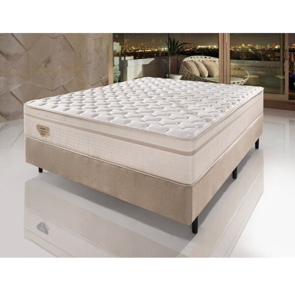 Cama Box Casal High Spring Mola Superlastic 73x138x188cm Ecof