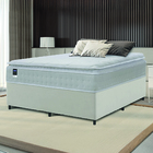 Cama Box Casal King Colchão Molas Ensacadas Gazin Com Pillow